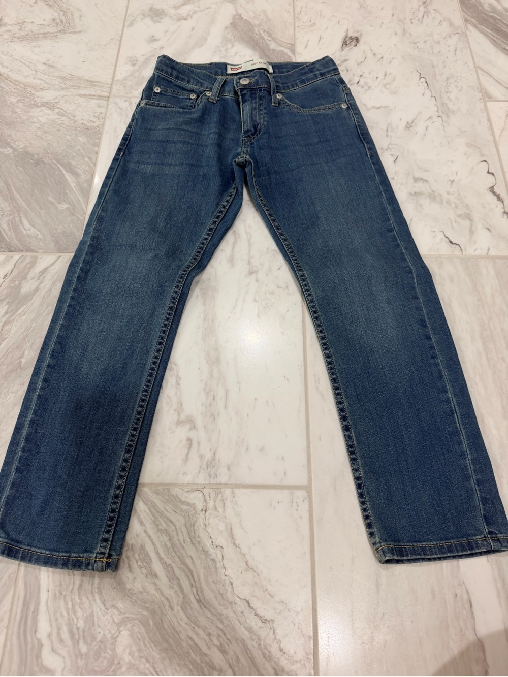 Levi's boys Straight Leg Blue Denim Jeans